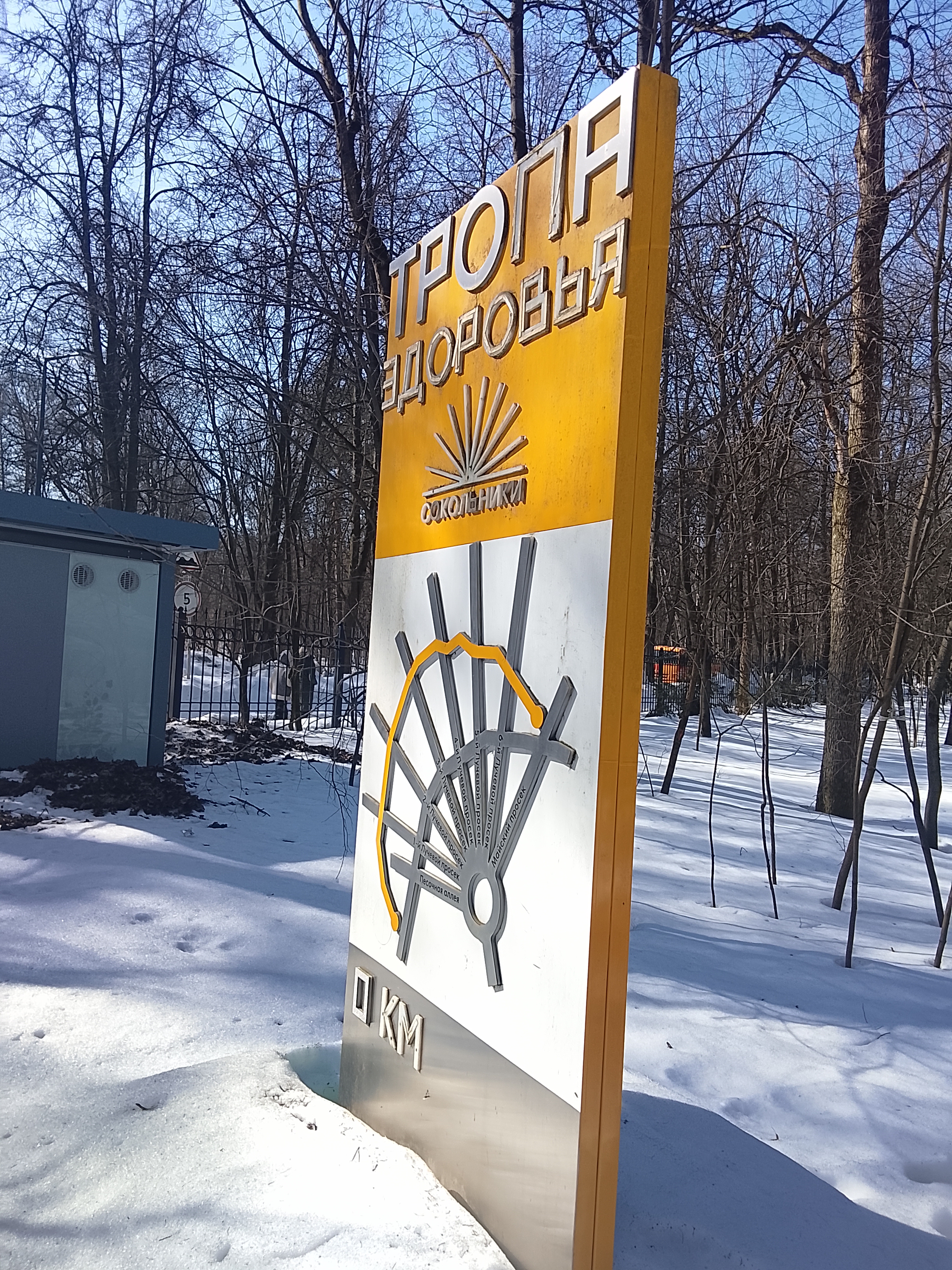 Парк Сокольники на маршруте прогулки